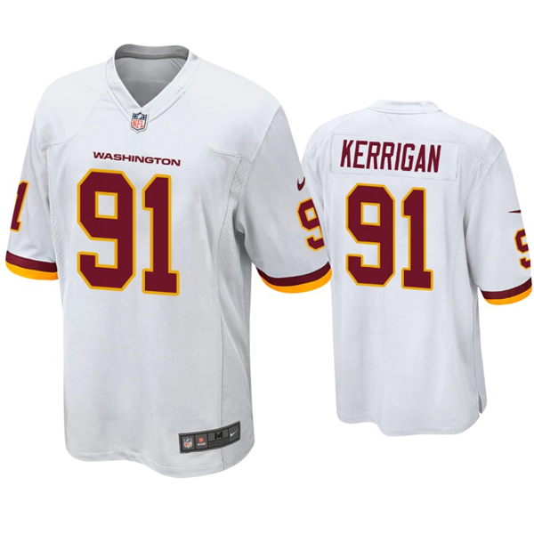 Men's Washington Football Team White #91 Ryan Kerrigan Vapor Untouchable Limited Stitched NFL Jersey